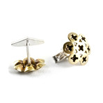 Screw Burst Cufflinks (Bronze)