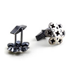 Screw Burst Cufflinks (Bronze)