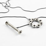 Screw Head Lariet Necklace