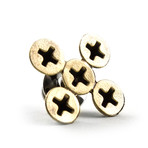 Screw X Bronze Lapel Pins