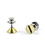 Screw Flat Head Brass Lapel Pins