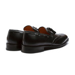 Leather Wingtip Tassel Loafer // Black (US: 11)