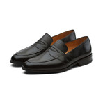 Saddle Strap Penny Loafer // Black (US: 11)