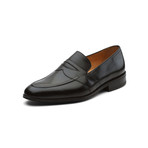 Saddle Strap Penny Loafer // Black (US: 10)