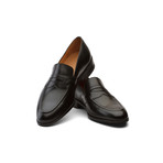 Saddle Strap Penny Loafer // Black (US: 12)