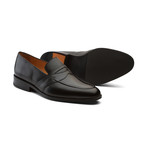 Saddle Strap Penny Loafer // Black (US: 10)