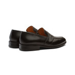 Saddle Strap Penny Loafer // Black (US: 7)