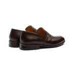 Saddle Strap Penny Loafer // Brown (US: 11)