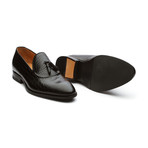 Crocodile Embossed Tassel Loafer // Black (US: 10)