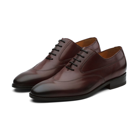 Swan Neck Leather Oxford // Burgundy (US: 7)