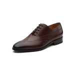 Swan Neck Leather Oxford // Burgundy (US: 12)