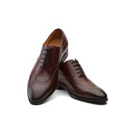 Swan Neck Leather Oxford // Burgundy (US: 9)