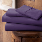 Urban Loft™ Premium Ultra Soft Bed Sheets // 4 Piece Set // Purple (Twin)
