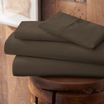 Urban Loft™ Premium Ultra Soft Bed Sheets // 4 Piece Set // Chocolate (Twin)
