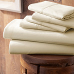 Urban Loft™ Premium Ultra Soft Bed Sheets // 6 Piece Set // Cream (Twin)