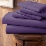 Urban Loft™ Premium Ultra Soft Bed Sheets // 6 Piece Set // Purple (Twin)