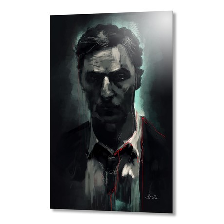 Rust Cohle // Aluminum Print (16"W x 24"H x 0.2"D)