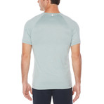 Slim Fit Performance Marled T-Shirt // Blue Slate (S)