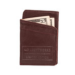 Horizon Card Wallet // Maroon