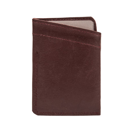 Horizon Card Wallet // Maroon