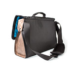 Northwest Messenger Bag // Black + Brown