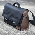 Northwest Messenger Bag // Black + Brown