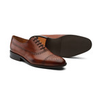 Weir Panelled Leather Oxford // Dark Cognac (US: 7)