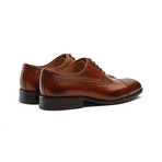 Weir Panelled Leather Oxford // Dark Cognac (US: 8)