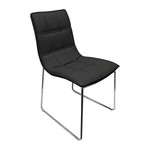 LEANDRO // Dining Chair (Black Leather)