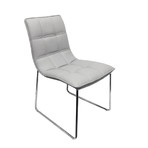 LEANDRO // Dining Chair (Gray Leather)