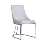 CREEK // Dining Chair (White Eco-Leather)