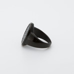 Black IP Stingray Ring (Size 9)