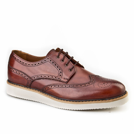 Wing-Tip Brogue Derby // Light Brown (Euro: 40)