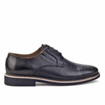 Woven Plain Toe Derby // Black (Euro: 44)