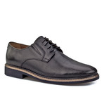 Woven Plain Toe Derby // Black (Euro: 44)