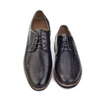 Woven Plain Toe Derby // Black (Euro: 39)