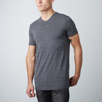 Dry Edition V-Neck Tee // Heather Charcoal (M)