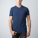 Dry Edition V-Neck Tee // Heather Midnight (S)