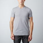 Dry Edition V-Neck Tee // Heather Grey (2XL)