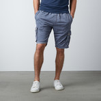 Burnout Fleece Shorts // Navy (L)