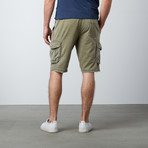 Burnout Fleece Shorts // Olive (L)