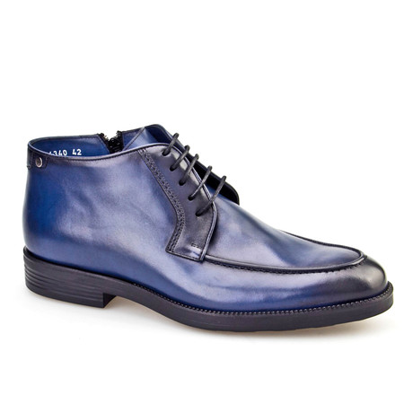 Apron Toe Mid Boot // Dark Blue (Euro: 40)