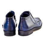 Apron Toe Mid Boot // Dark Blue (Euro: 40)