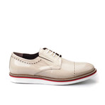 Perforated Cap-Toe Derby // Beige (Euro: 40)