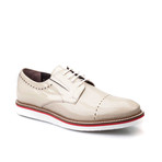 Perforated Cap-Toe Derby // Beige (Euro: 40)