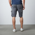 Burnout Fleece Shorts // Grey (XL)