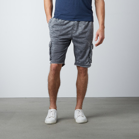 Burnout Fleece Shorts // Grey (S)