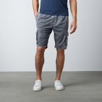 Burnout Fleece Shorts // Grey (XL)