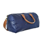 In Flight Weekender // Blue + Tan