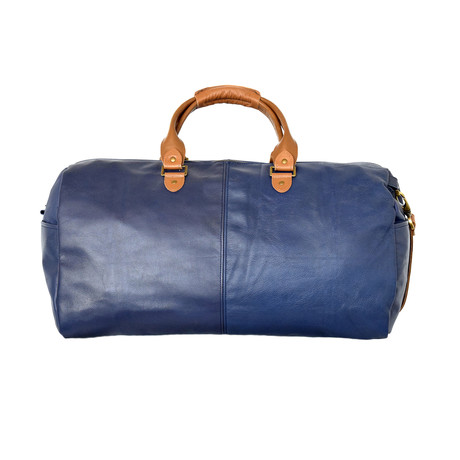 In Flight Weekender // Blue + Tan